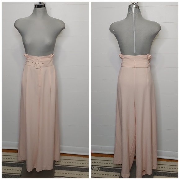 F21 blush pink Palazzo pants 1X - Picture 2 of 11